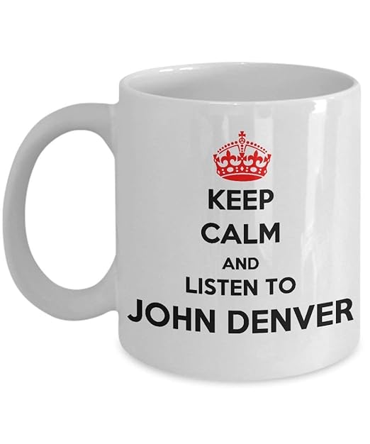 Taza John Denver, mantén la calma y escucha a John Denver, taza de ...