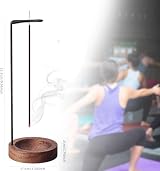 SIYIFEI Wooden Upside Down Incense Holder for Sticks & Ash Catcher view 2