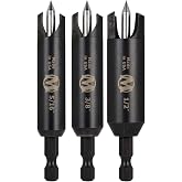 Montana Brands MB-65823 3 Piece Self-Centering Wood Plug Cutters