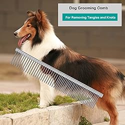 Elfirly Dog Grooming Scissors Set with Safety Round