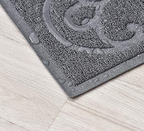 PetLike Cat Litter Mat Kitty Litter Mats for Tray Boxes, Kitty Litter Trapping Mat House Floors Clean (Light Grey) - Thumbnail 4