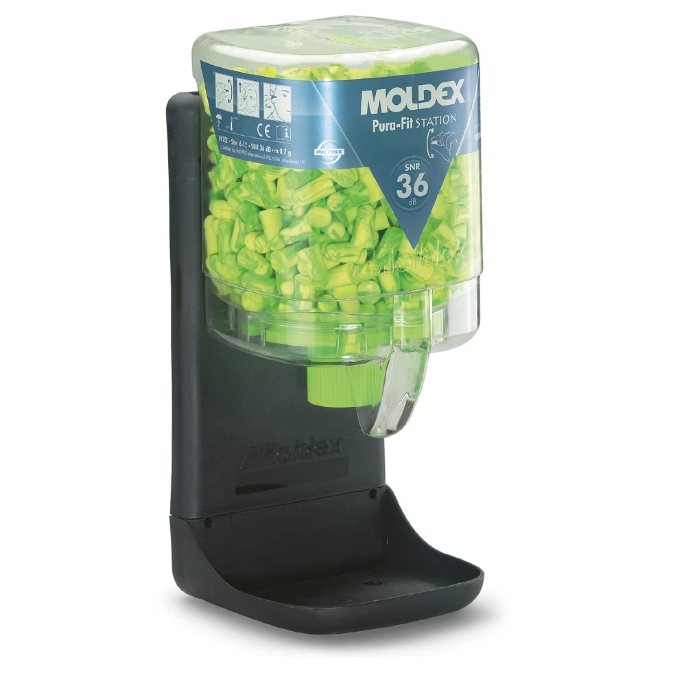 Moldex 772501 SNR36 Pura-Fit Small Earplug, Pack of 250 ,Green,14.5 x 14.5 x 23.01 cm