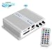 Pyle 6-Channel Audio Marine Amplifier - Compact Power 600 Watt RMS 4 OHM Full Range Stereo with Volume Bass Treble Rotary Control - Wireless Bluetooth Receiver Speaker & LCD Digital Screen primary