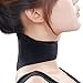 esowemsn Unisex Self Heating Tourmaline Neck Brace - Breathable Spontaneous Heat Soft Adjustable Cervical Collar Magnetic Therapy Neck Guard (Black)