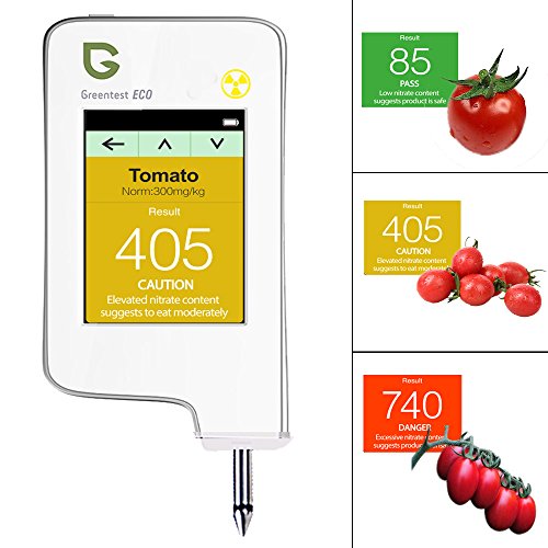 Greentest, High Accuracy Food Detector, Nitrate Tester for Fruit and Vegetable (Version 2, White, 1)