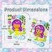 24 Make A Mermaid Stickers - Perfect for Mermaid Party Supplies & Mermaid Party Favors for Kids - Great for Under The Sea Birthday Decorations Or Classroom Activity That Promotes Creativity - Ages 3+