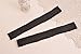 Womens Crochet Knit Fingerless Arm Warmers With Thumb Hole Super Long Winter Cold Weather Gloves Mittens(Black)