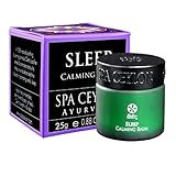 Spa Ceylon Luxury Ayurveda Sleep Calming Balm with Virgin Coconut Oil and Beeswax, Soothing and Calming Formula with Lavender and Ylang Ylang, 25 Grams