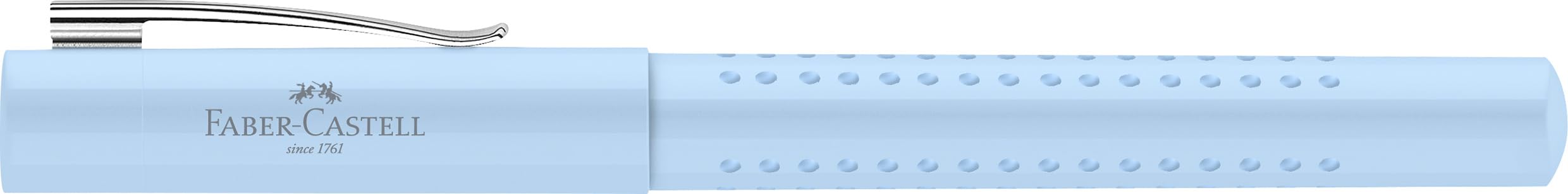 Faber-Castell Grip 2010 140848 Fountain Pen, Nib Width M, Sky Blue, Pack of 1