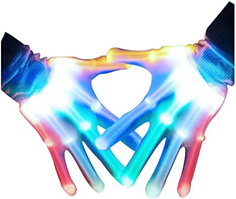 Lubber LED Gloves colorful Light up Party Costume For Christmas New Years Gift