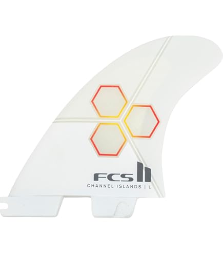 Amazon.com : FCS II HS PC AirCore Medium White Tri-Quad Fins
