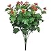 Htmeing 2pcs Artificial Bushes Holly Spray Berries Cedar Leaf Stems Christmas Flowers Leaves Home Party Decoration (Green)