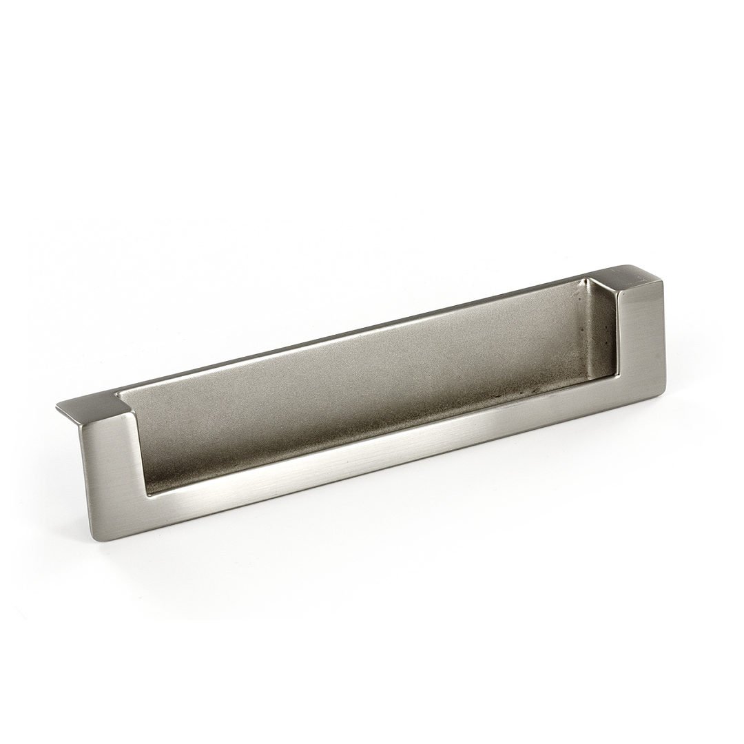 Richelieu Hardware BP897128195 Center Contemporary Metal Recessed Pull, 5.03", Brushed Nickel