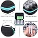Hipiwe 30 Bottle Diamond Embroidery Storage Carrying Case - Diamond Painting Accessory Organizer Box DIY 5D Diamond Art Craft Accessory Organizer Jewelry Beads Sewing Pills Container Holder (Blue)