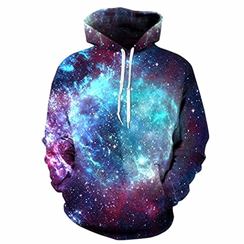 Youvimi Unisex 3d Printed Drawstring Pockets Pullover Sweatshirt Hoodie Hooded Sweatshirt