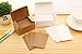 Yexpress 400pcs Retro Blank Kraft Note Paper Business Cards Vocabulary Word Card Message Card DIY Gift Card Blank Paper Tags