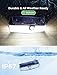 LITOM 200 LED Solar Lights Outdoor, 3 Optional Modes Wireless Motion Sensor Light with 270° Wide Angle, IP67 Waterproof, Easy-to-install Security Lights for Front Door, Yard, Garage, Deck, Porch-2Pack