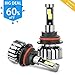 LightingRoad LED Headlight Bulbs Conversion Kit Cob 80w 8000lm 6000K Cool White,50000 HOURS,1 Yr Warranty. (H11(H8,H9))