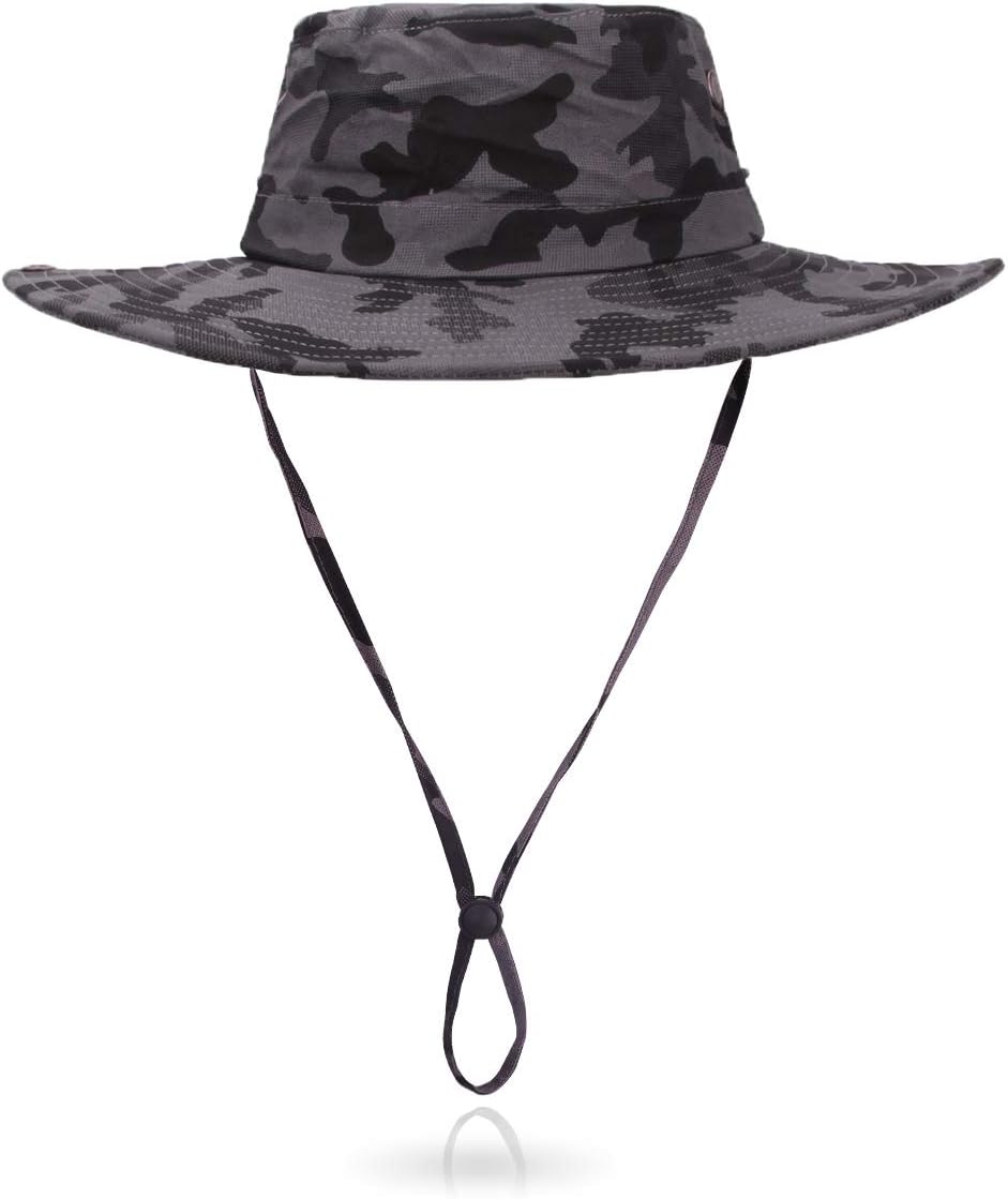 Jane Shine Outdoor Sun Hat Bucket Hats for Women Sun Protection Mesh Cap Quick-Dry UPF 50+