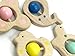 Premium Montessori Baby Toy - Wooden Rattle Teether - BPA-free (Bella the Butterfly)
