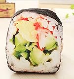Skyseen 3D Laver Sushi Rice Pillow -Home Decorative Creative Cushion -Vivid Plush Stuffed Toy