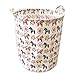 ECOHIP Large Toy Storage Bin Dala Horse Fabric Cubes Kids Laundry Basket Nursery Hamper