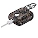 Gift-Hero Compatible with Airpods 1&2 Case,Luxury Leather Shockproof Airpod Cover,Wireless Headphone Full Protective Fun Cool Keychain Design Skin Cases Ring for Girls Man Woman Air pods(Brown Square)