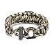 Gonex 550 Paracord Survival Bracelet, Emergency Survival Kit with Compass, Eye Knife, Fire Starter, Fishing Tool for Camping, Hiking, Hunting, Travelling