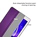iXCC iPad Air 2 Case Trifold Stand Smart Case Cover with Hard PC Back and Built-in Magnet for Auto Wake/Sleep Function - Purple