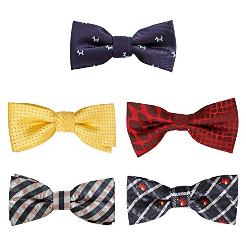 Bundle monster 5 pc boys mixed pattern adjustable elast…