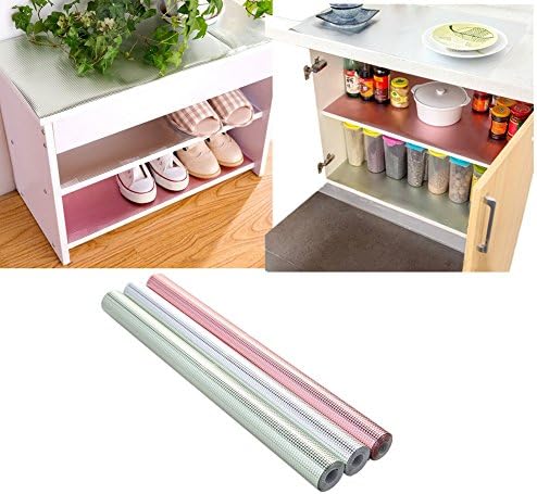 Windspeed Premium Aluminum plated Drawer and Shelf Liner, Anti-fouling Antibacterial Moisture Absorption Shelves Mat for Kitchen Drawer and Shelf 45 X 150CM (Green)