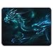 Gaming Mouse Pad - Non-Slip Rubber Base, Smooth Surface for Precise Mouse Control, Ideal for Laptop, Office Use - 9.5 x 7.9 Inch - Blue Dragon