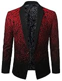 MONDAYSUIT Mens Two-Tone Gradient Blend Extra Slim-Fit Skinny Blazer Jacket
