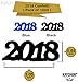 2020 Black Blue Confetti Pack of 1000, 1.5 Oz | Great for Table Decorations | Graduations Party Supplies | Black and Blue for Graduations Decorations 2020