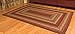 IIHF Home Decor | Cinnamon Premium Braided Collection | Primitive, Rustic, Farmhouse | Jute/Cotton | 30 Days Risk Free | Accent Rug| Wine, Natural and Shade of Browns | 4'x6' Rectangle
