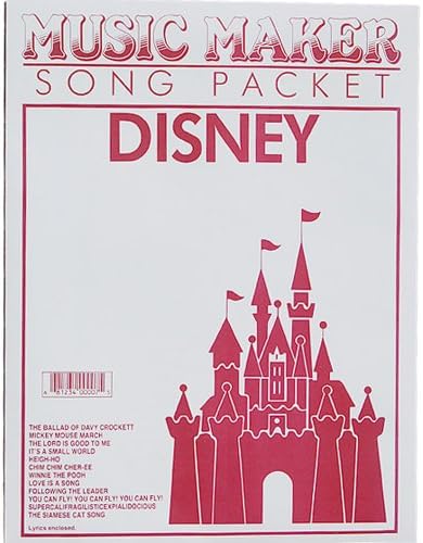 European Expressions Intl Disney #1 Music Maker Song Sheet