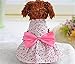 Petroom Sweet Puppy Dog Dress,Cute Princess Cat Dresses Dog Skirt for Small Girl Dogs Pink L