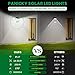 PANICKY Solar Motion Sensor Light Outdoor 2 Pack, 1000LM IP67 Waterproof 42 LED Wall Night Light with 270° Wide Angle, Easy to Install Solar Powered Security Lights for Door Pathway Garage Garden