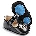 BENHERO Baby Girls Mary Jane Flats with Bowknot Non-Slip Toddler First Walkers Princess Dress Shoes (6-12 Months M US Infant, D-Black)