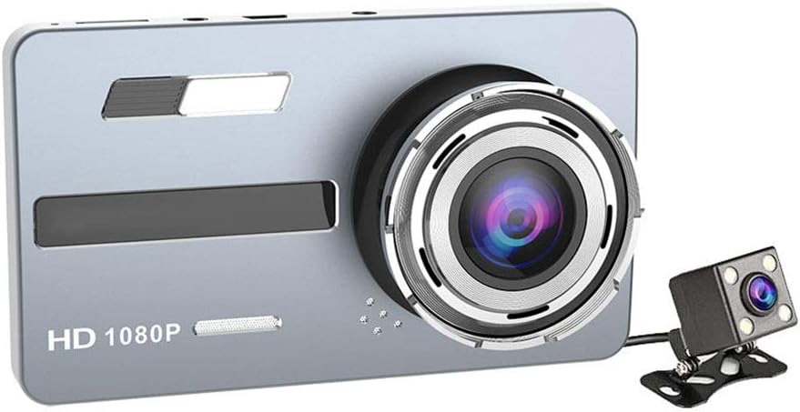 ZQQFR Dash Cam, 4.5 Inch Full HD 1080P Driving Recorder, Dual Lens Driving Recorder Auto Video Registrator, Motion Detection, Loop Recording