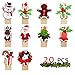 GMAOPHY Push Pin Clips - 20 Christmas Paper Clips with Pin - No Holes for The Paper