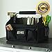 Everything Mary Black Deluxe Craft Storage Box - Organizer Bin for Tools, Crafts, Home, Garage, Make-Up, Desk, Nursery, Supplies Storage Bin with Metal Handle for Travel