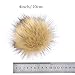 Auihiay 20 Pieces Faux Fur Pom Poms Ball Removable Fluffy Pompoms with Press Button for Knitting Hat Shoes Scarves Bag Accessories (Mix Color, 10 cm)