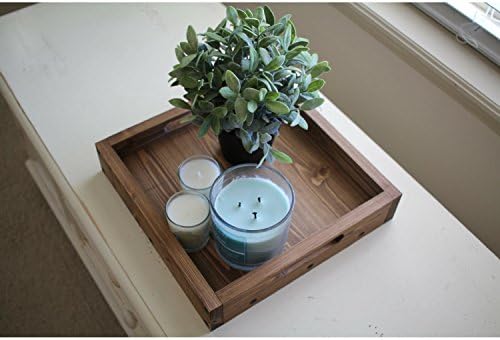 Solid Wooden Tray 30 x 30 , Serving Tray, Breakfast Tray, Ottoman Tray, Wedding Gift, Wood Breakfast Tray, Coffee Table Tray, Wooden Tray, Sofa Arm Table, Sofa Table,