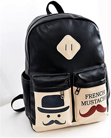 Backpack Hot Sale Unisex School Bag Travel Bag Laptop Bag Shoulders Bag Pu Beard