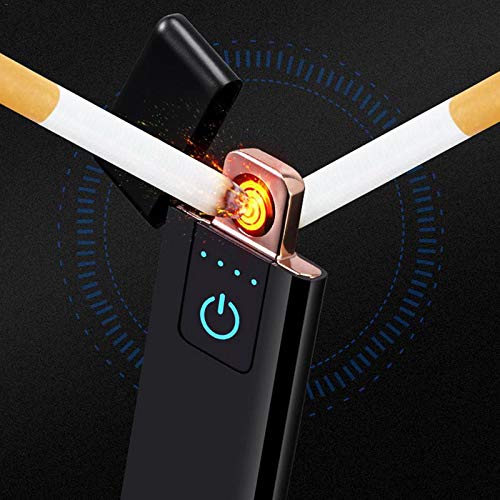 Zorro - 1pc Windproof Flameless Rechargeable Usb Cigarette Lighter Socket Power Adaptor Fingerprint Sensing - Figure Blade Futon Spinner Handed Cape Piece Digital Omnibus Dragon Action Ele