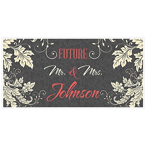 Amazon Com Vintage White And Gold Engagement Banner Personalized