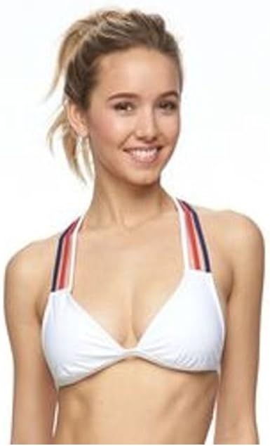 red white and blue strappy bikini