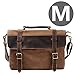 S-ZONE Canvas Messenger Bag 14 Inch Shoulder Bag Satchel School Briefcase