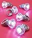 Darice VL2769, Just for The Girls LED -Light Emitting Diode, Engagement Ring 1.75, 6 Piece, Silver